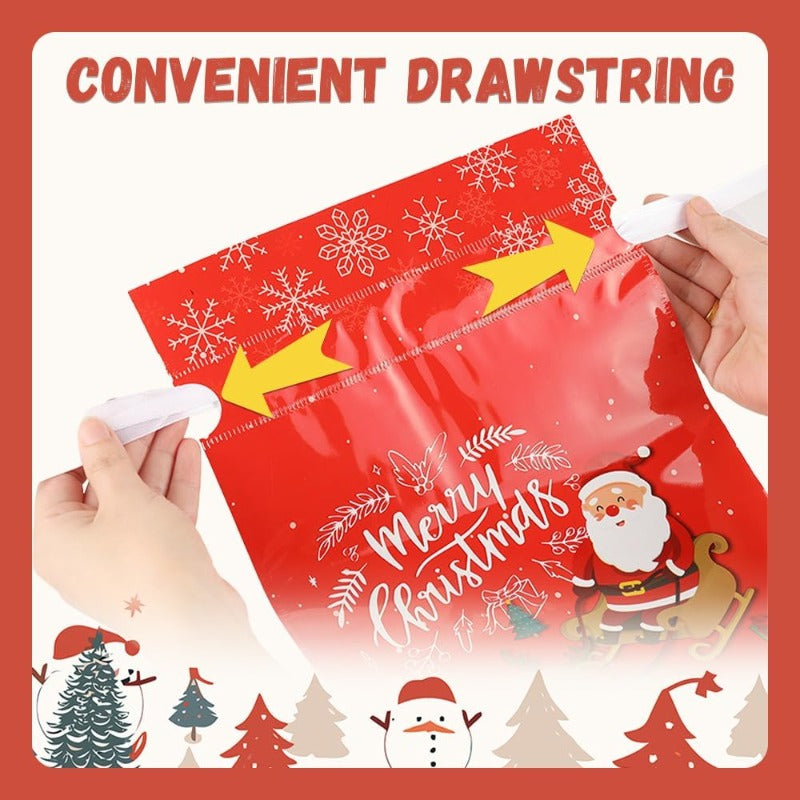 Christmas Gift Bags with Drawstring