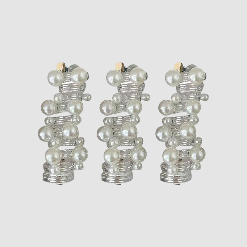 🔥Last Day Promotion-50%OFF -Pearl Straight Spiral Hair Tie