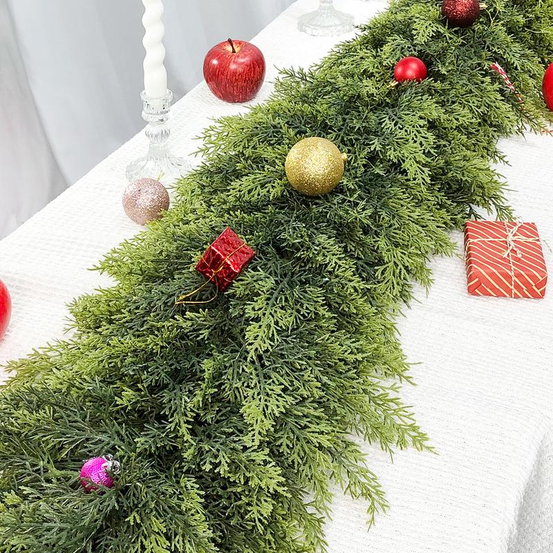 🏆2025 Super Value Set(50% OFF)💥6 FT Artificial Cedar Garlands – Real Touch Winter Greenery