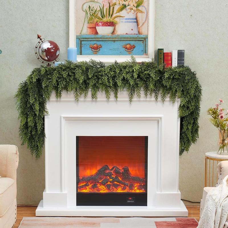 🏆2025 Super Value Set(50% OFF)💥6 FT Artificial Cedar Garlands – Real Touch Winter Greenery