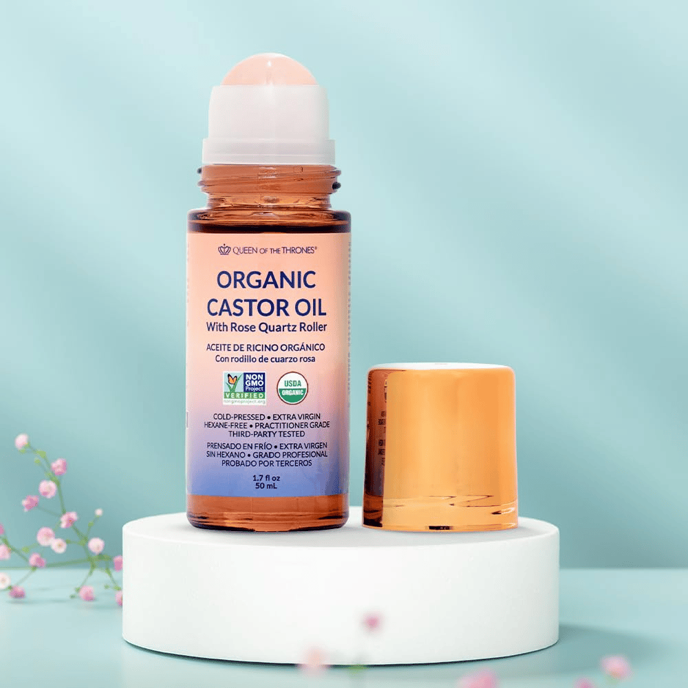 🌿 Refresh & Revive - 50% OFF - ✨ Organic Castor Oil Roll-On - For Radiant Skin, Lush Hair & Relaxation