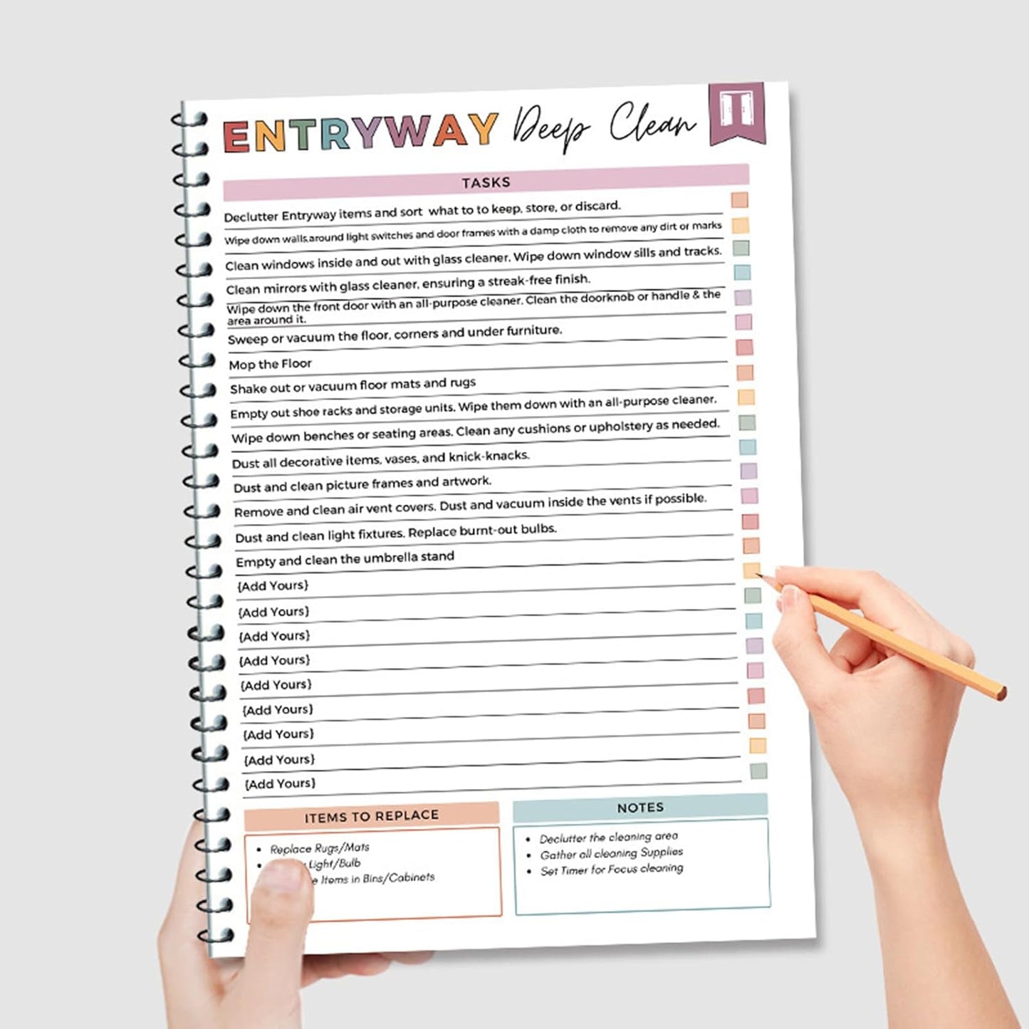 🔥LAST DAY 50% OFF - 📕ADHD Cleaning & Organizing Toolkit - Chore Planner✔