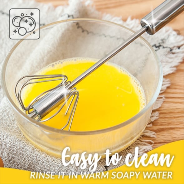 🔥Last Day Promotion-50%OFF - Stainless Steel Semi-Automatic Whisk