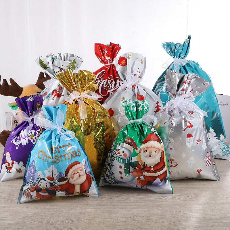 Christmas Gift Bags with Drawstring