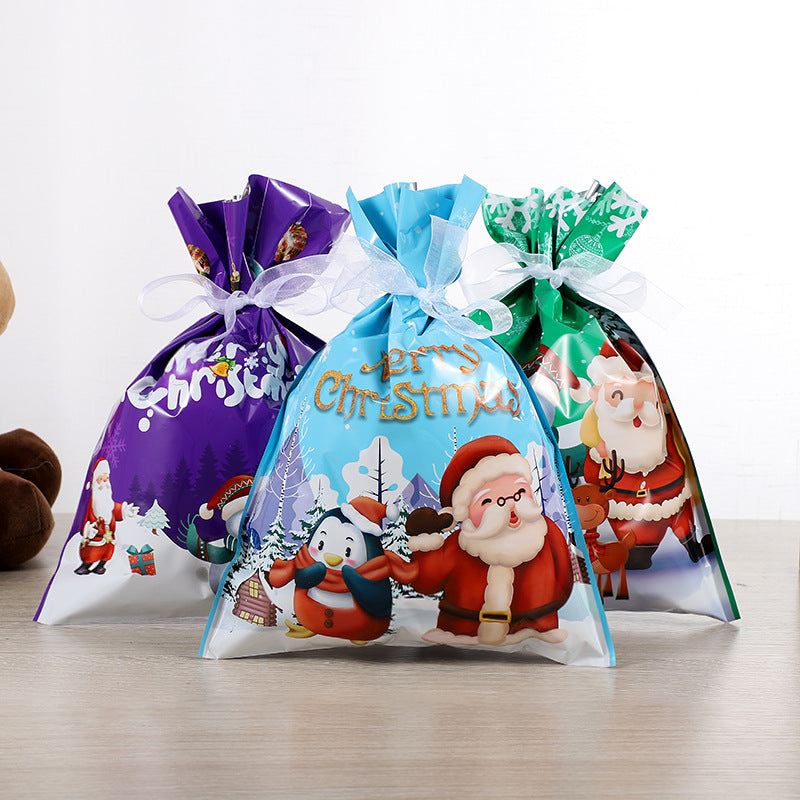 Christmas Gift Bags with Drawstring