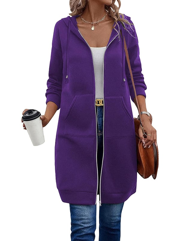 🔥Women Casual Zip up Fleece Hoodies - Buy Two Free Shipping