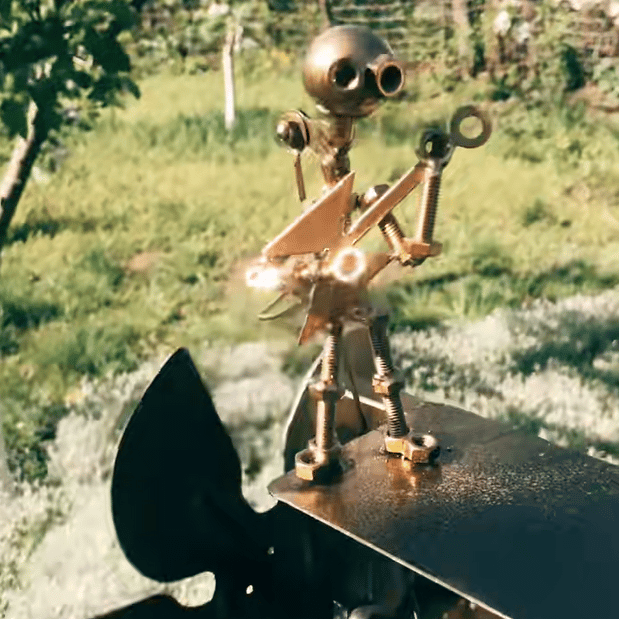Handmade Metal Rock Band Windmill