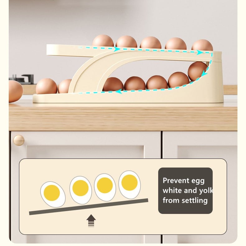 Automatic Roll-Down Double-layer Egg Dispenser