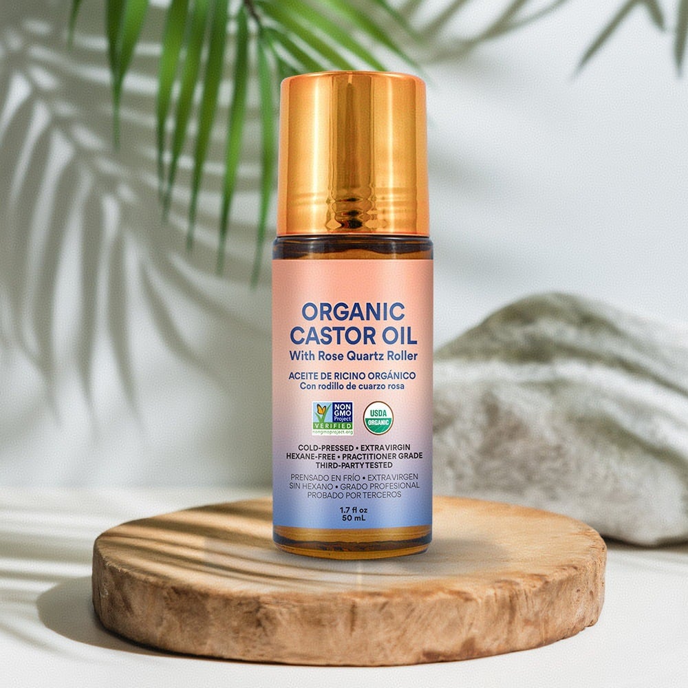 🌿 Refresh & Revive - 50% OFF - ✨ Organic Castor Oil Roll-On - For Radiant Skin, Lush Hair & Relaxation