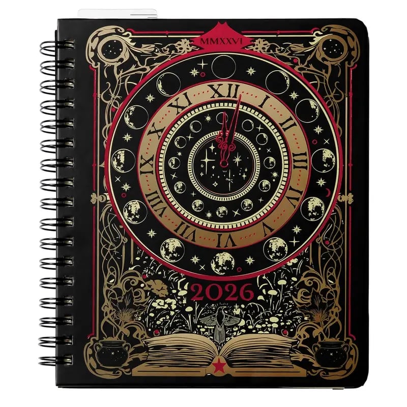 💥 Limited Stock! 🧙‍♀️ "Waiting for the Night 2026" Hardcover Weekly Planner 📚🧹