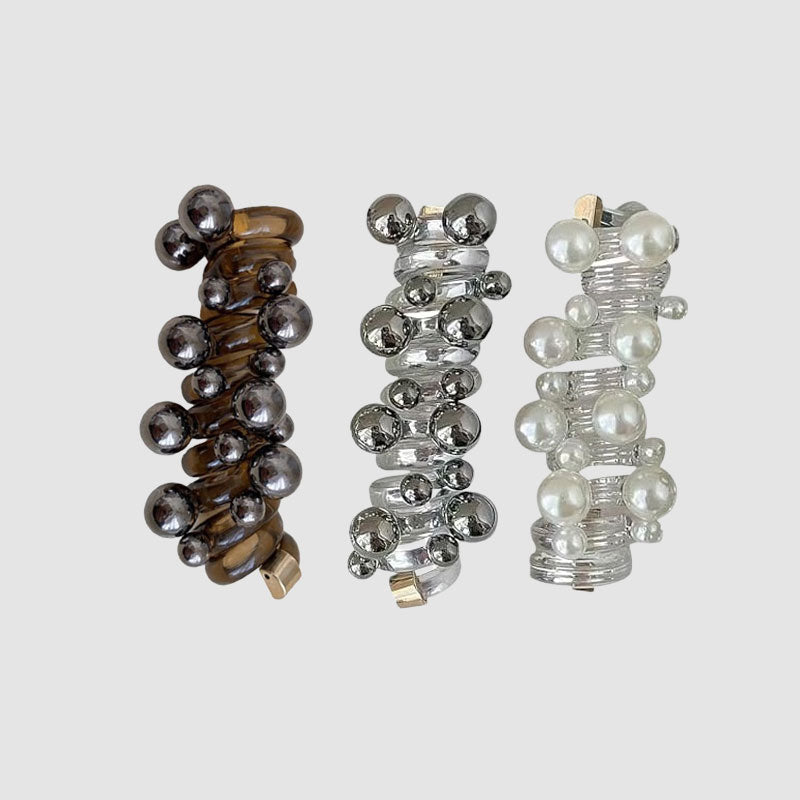 🔥Last Day Promotion-50%OFF -Pearl Straight Spiral Hair Tie