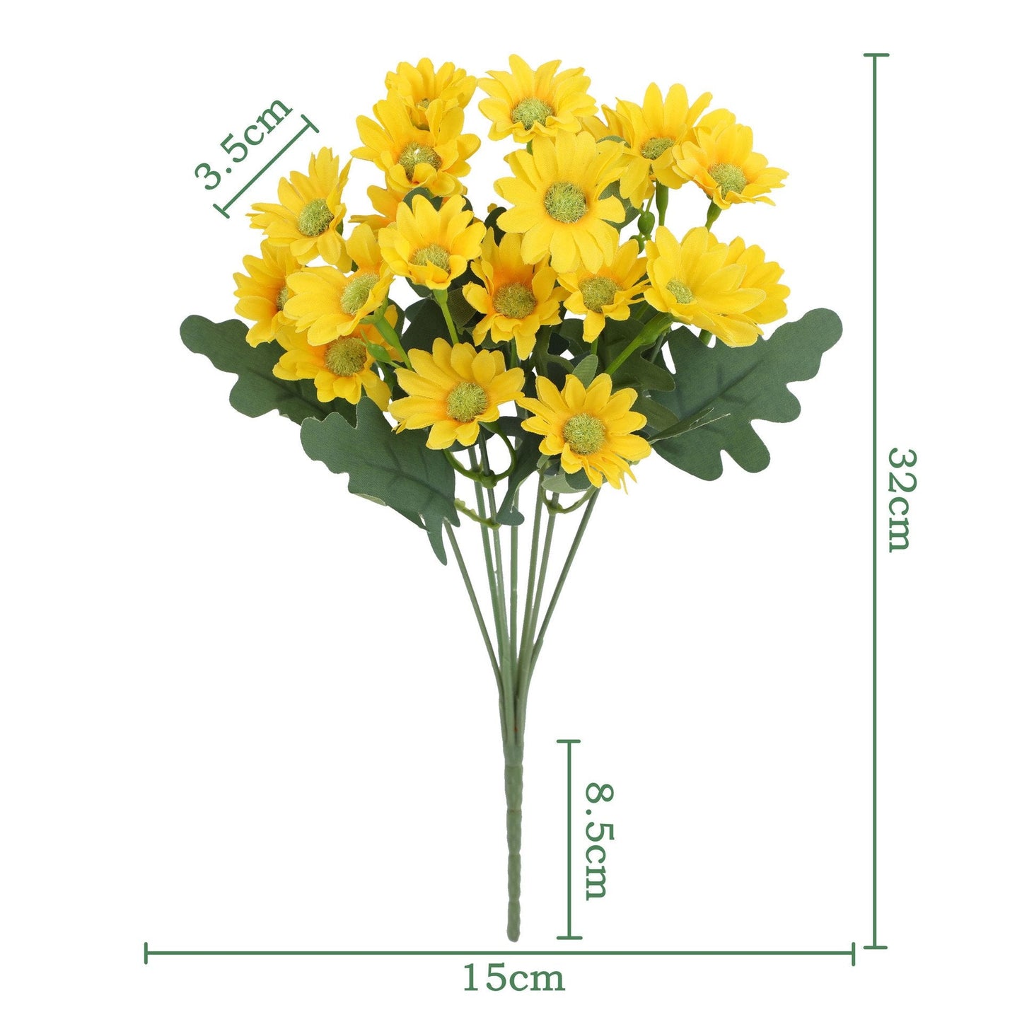 💥 Artificial Outdoor Sunset Mums Flowers - UV resistant, Waterproof, Windproof