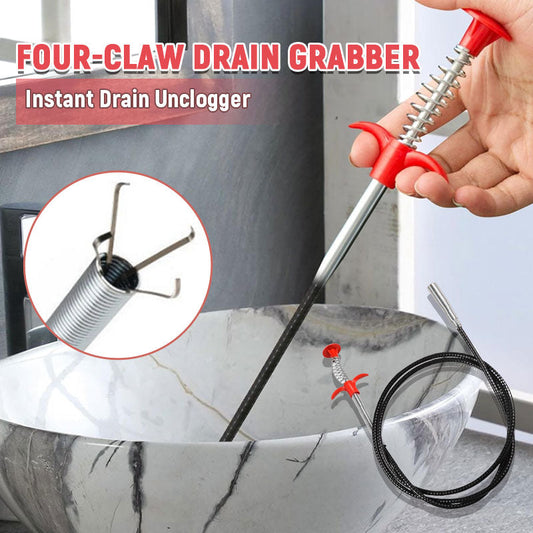 Four-Claw Drain Grabber – Instant Drain Unclogger 🛁🚿