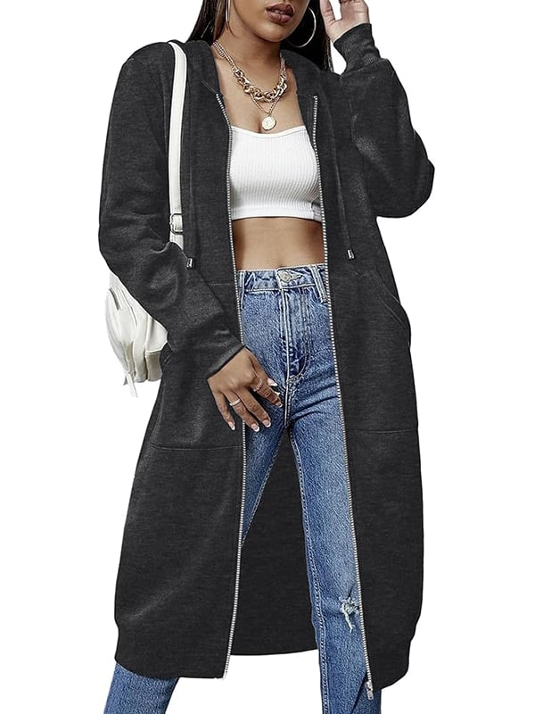🔥Women Casual Zip up Fleece Hoodies - Buy Two Free Shipping