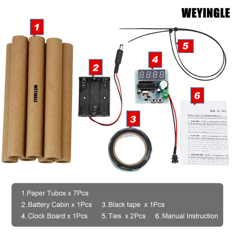 Dynamite Shaped Clock