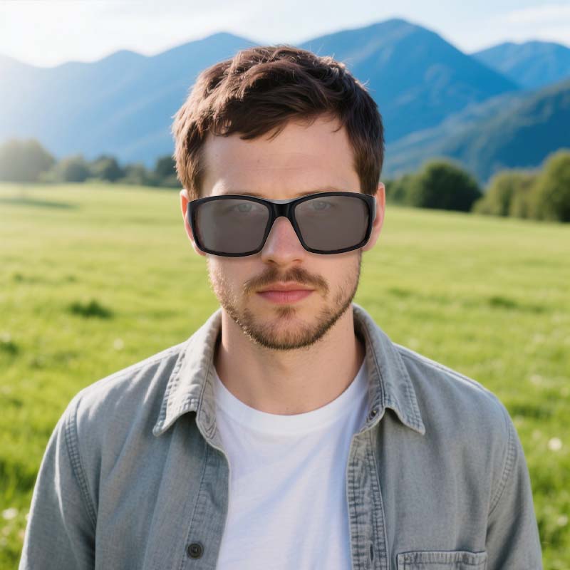 🕶️ Men's Sport Windproof Sunglasses – Oversized Lens, Zero Glare