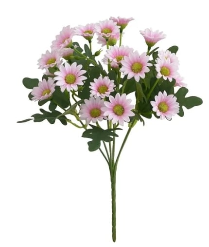 💥 Artificial Outdoor Sunset Mums Flowers - UV resistant, Waterproof, Windproof