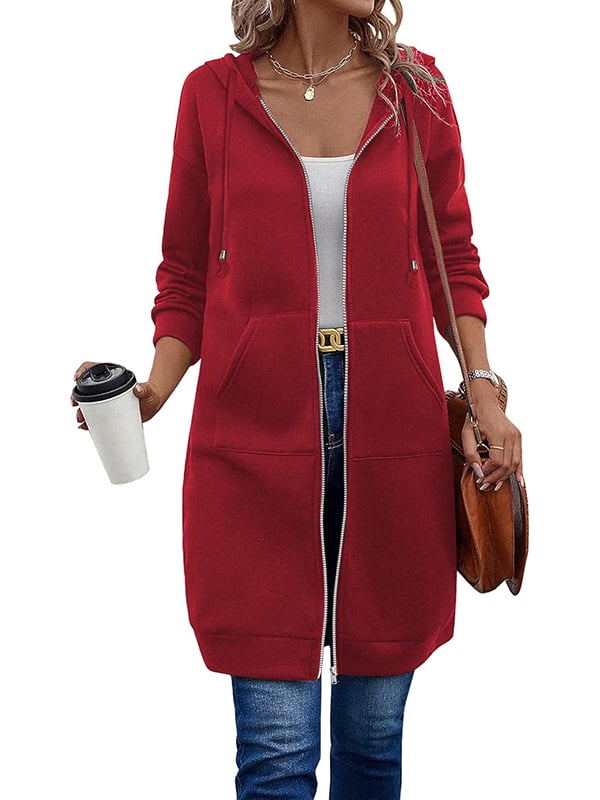 🔥Women Casual Zip up Fleece Hoodies - Buy Two Free Shipping