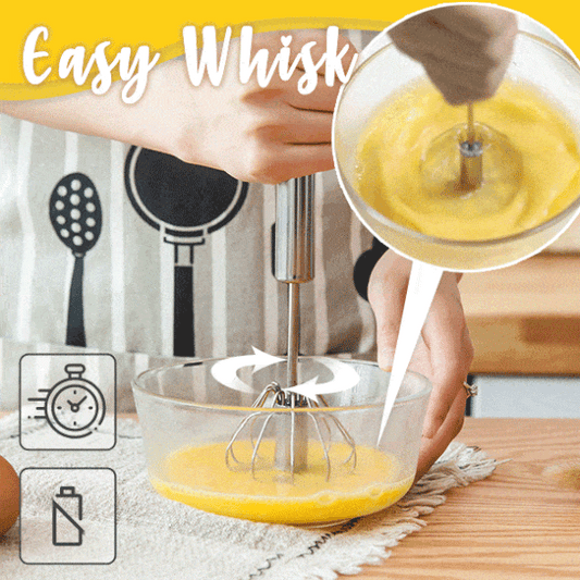 🔥Last Day Promotion-50%OFF - Stainless Steel Semi-Automatic Whisk
