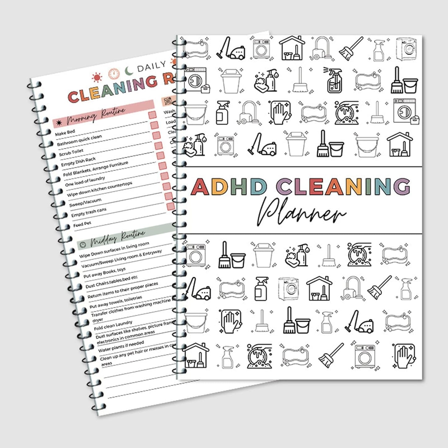 🔥LAST DAY 50% OFF - 📕ADHD Cleaning & Organizing Toolkit - Chore Planner✔