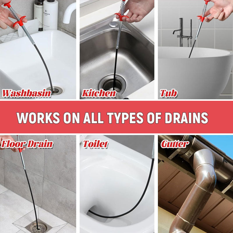 Four-Claw Drain Grabber – Instant Drain Unclogger 🛁🚿