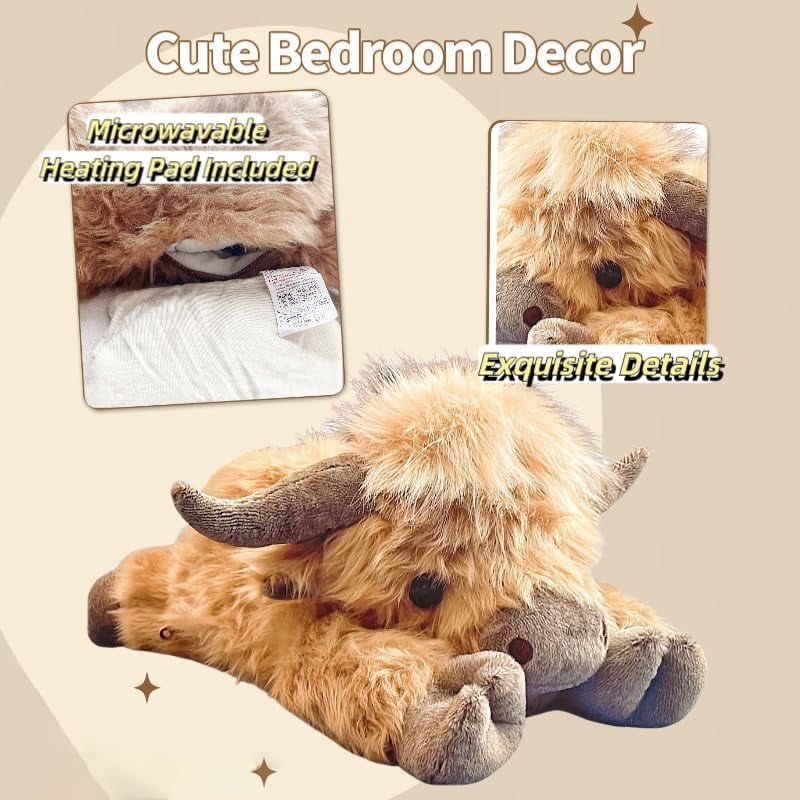 🔥LAST DAY 50% OFF -🎁Cute Cartoon Highland Cow Cuddly Toy