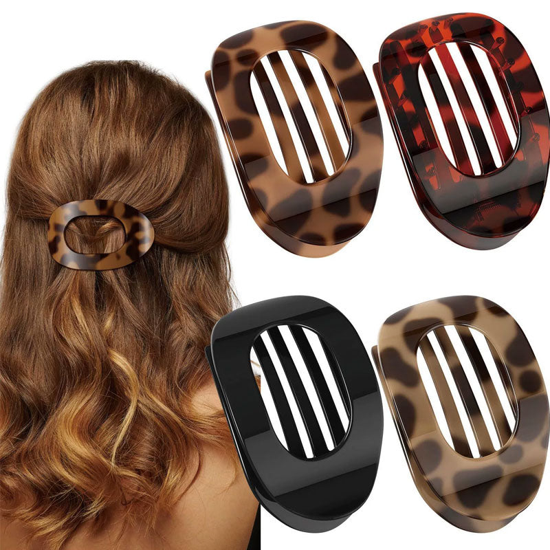🎉Only £9.99!💥 Grab the 4-Piece Oval Hair Grabber Set – Tangle-Free Styling Made Easy!✨🛍️