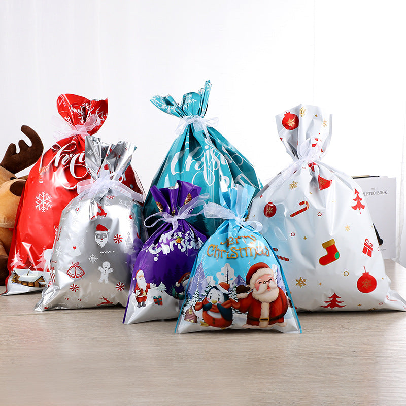 Christmas Gift Bags with Drawstring