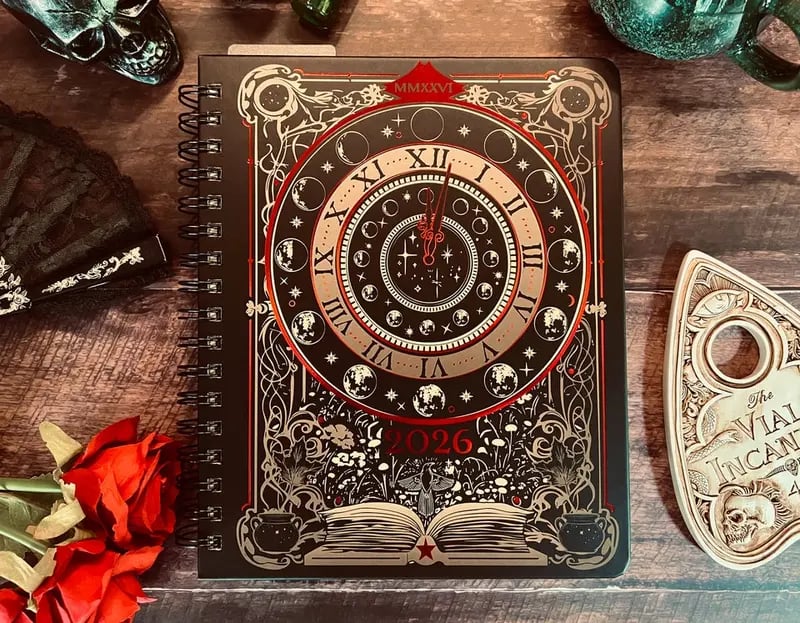 💥 Limited Stock! 🧙‍♀️ "Waiting for the Night 2026" Hardcover Weekly Planner 📚🧹