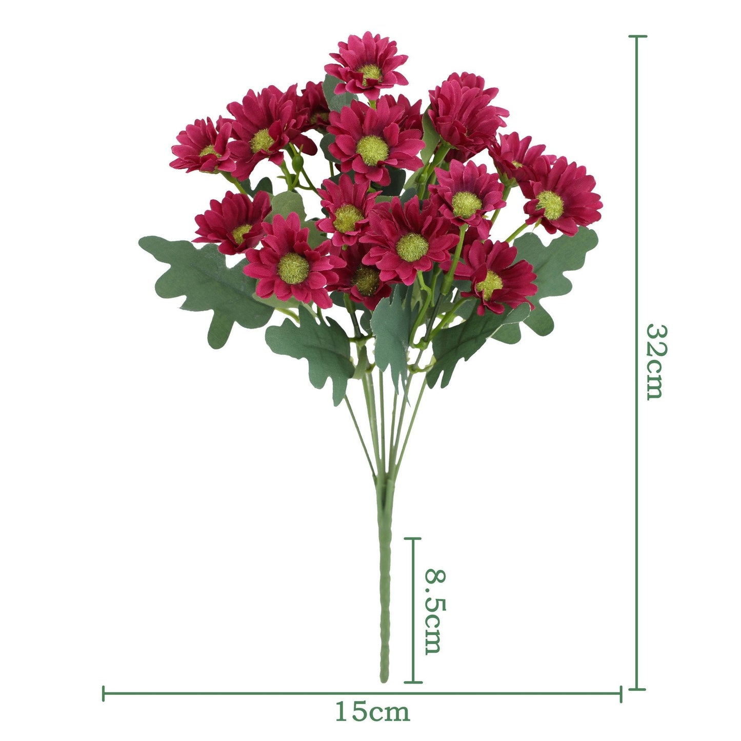 💥 Artificial Outdoor Sunset Mums Flowers - UV resistant, Waterproof, Windproof