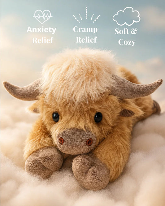🔥LAST DAY 50% OFF -🎁Cute Cartoon Highland Cow Cuddly Toy