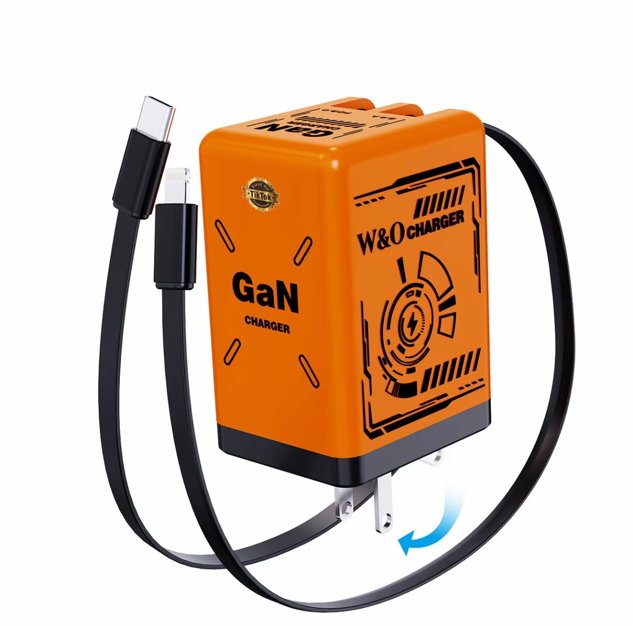 ⏰Limited stock!🔥W&O 2-in-1 GaN 120W Fast Charger