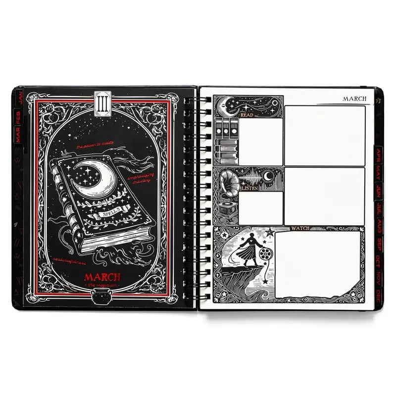 💥 Limited Stock! 🧙‍♀️ "Waiting for the Night 2026" Hardcover Weekly Planner 📚🧹