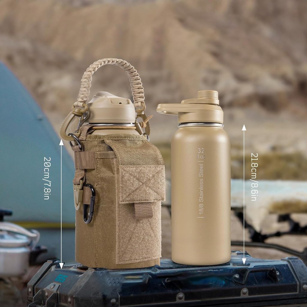 🎖️64oz Portable Cold & Hot Stainless Steel water bottle with Straw – Reusable Drinkware